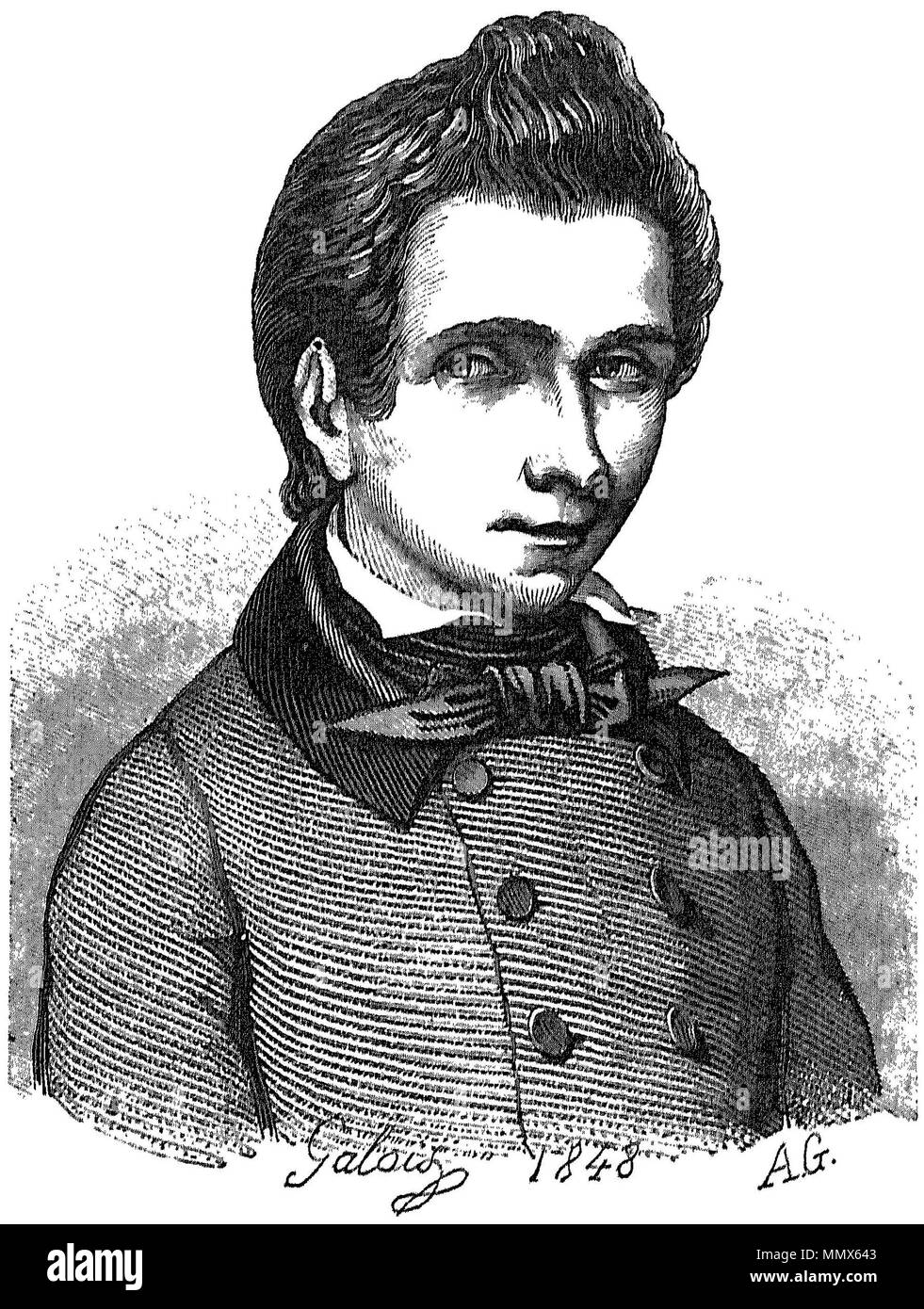 Dupuy - La vie d'Évariste Galois - Seite 54 - Porträt Stockfoto