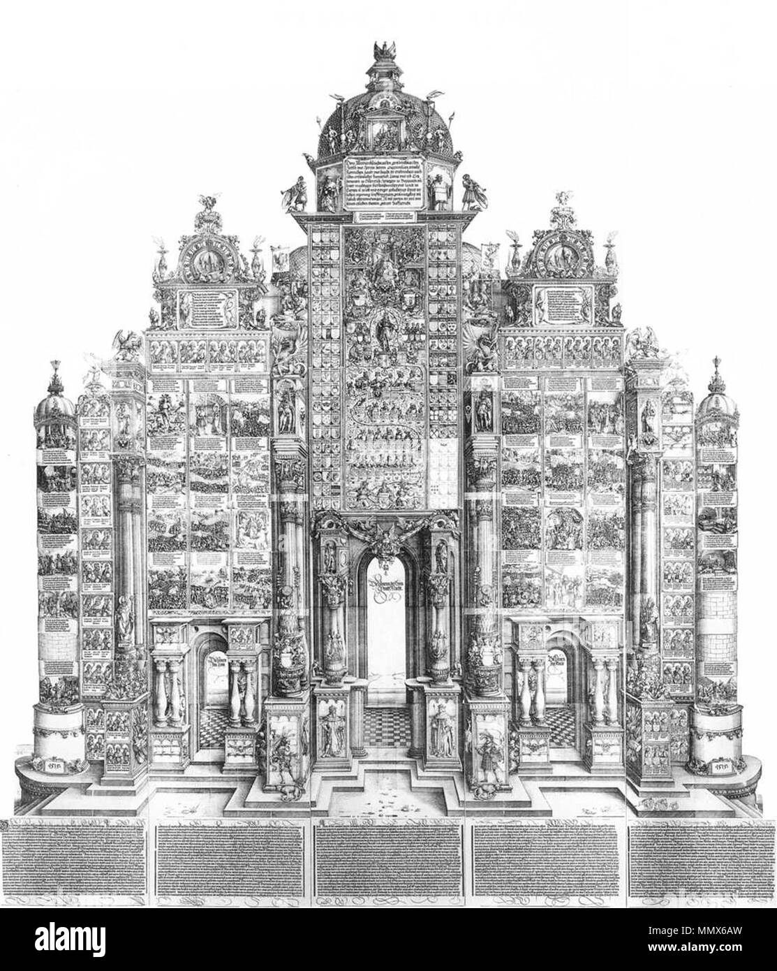 Triumphbogen (Gesamtansicht). Zwischen 1515 und 1517. Ehrenpforte Stockfoto