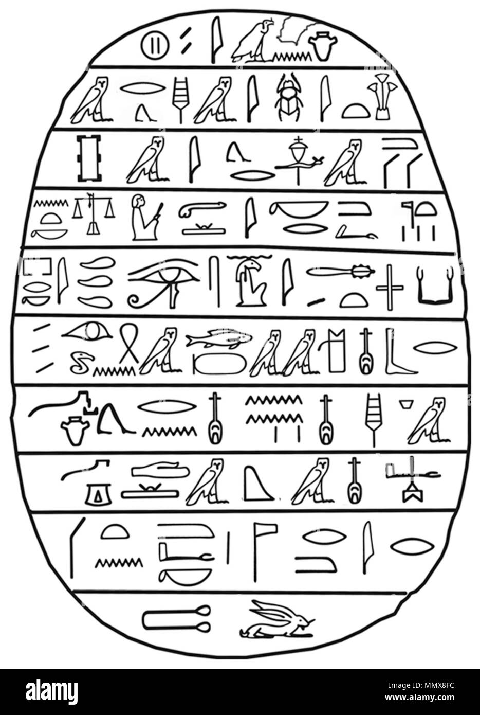 42.380 Anonym (Ägyptischen). 'Herz Skarabäus von Bak-en-Djehuti", 1186-718 V.CHR. Grauwacke, grau-grün. Walters Art Museum (42.380): Von Henry Walters, 1911 erworben. Ägyptischer Herzen Skarabäus von Bak-en-Djehuti - Walters 42380 - Eindruck (2) Stockfoto