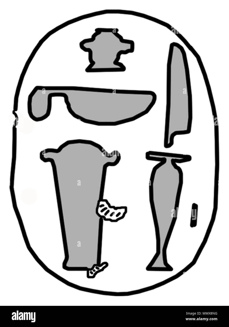 42.54 Anonym (Ägyptischen). Von carab mit persönlichen Wünschen Formel", 664-405 BC. rot-beige Steatit mit grün-blaue Glasur. Walters Art Museum (42.54): Von Henry Walters, 1929 erworben. Ägyptischer Skarabäus mit persönlichen Wunsch Formel - Walters 4254 - Unten Stockfoto