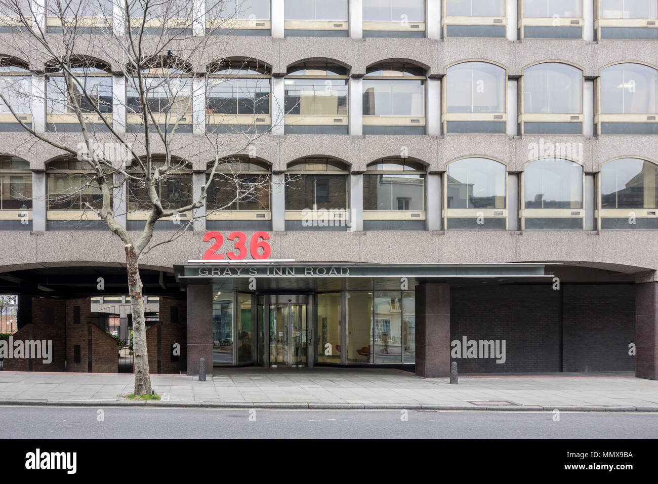236 Gray's Inn Road Bürogebäude von Richard Seifert & Partner, London, UK Stockfoto