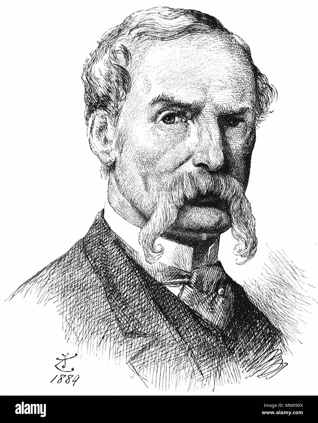 . Bildunterschrift in der Quelle lesen: Der IR-John TENNIEL, R.I. Von einem Pen-Drawing durch Sich Selbst) "John Tenniel Stockfoto