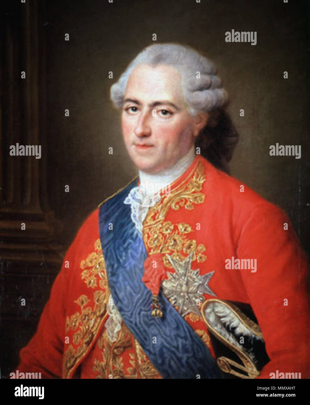 François-Hubert Drouais, Louis XV, Roi de France et de Navarre (1773) Stockfoto
