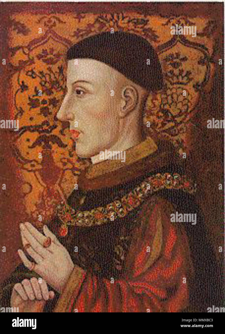 . Enrico V di Lancaster, Re d'Inghilterra. 15. Jahrhundert. Enricolancaster Stockfoto