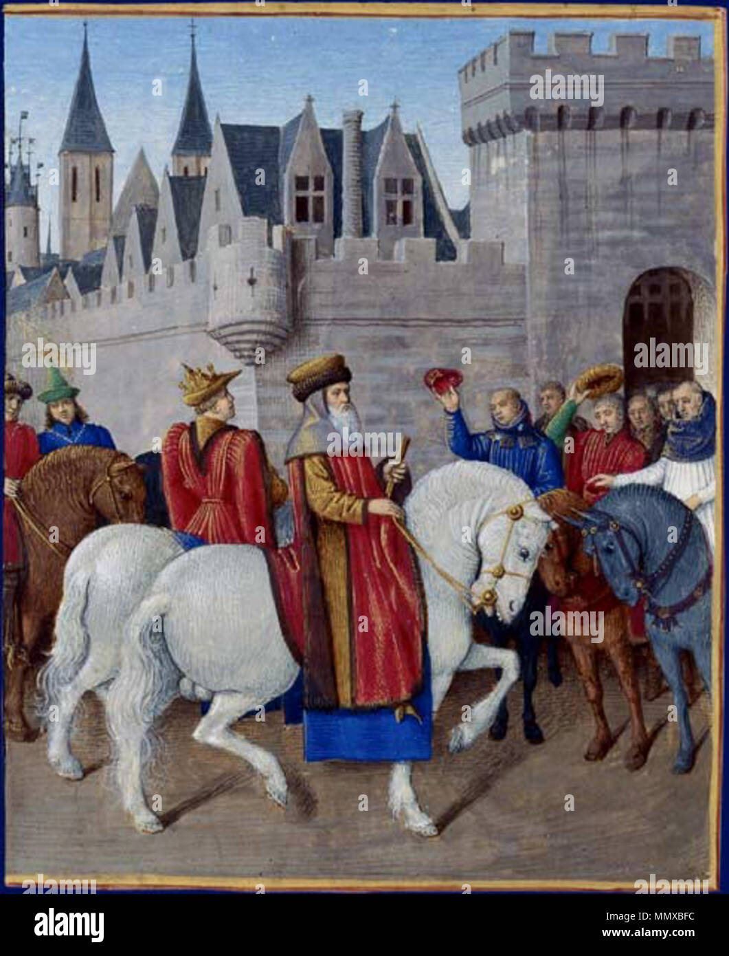 Entrée de l empereur Karl IV à Cambrai Stockfoto