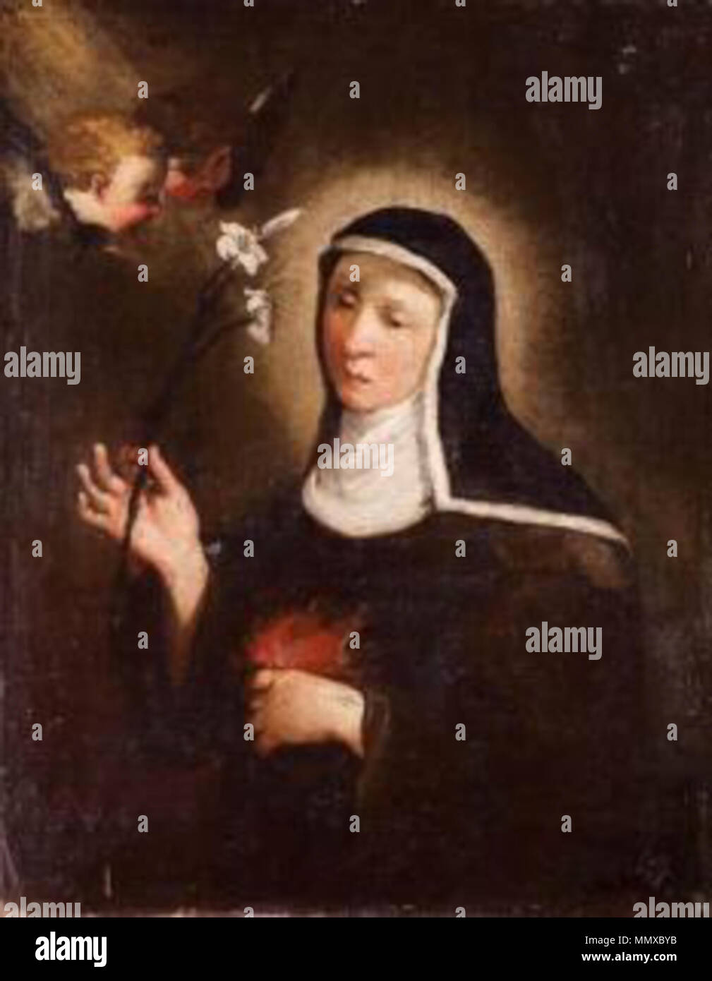 Die heilige Theresa von Avila. zwischen 1640 und 1693. Ermanno Stroiffi - die heilige Theresa von Avila Stockfoto