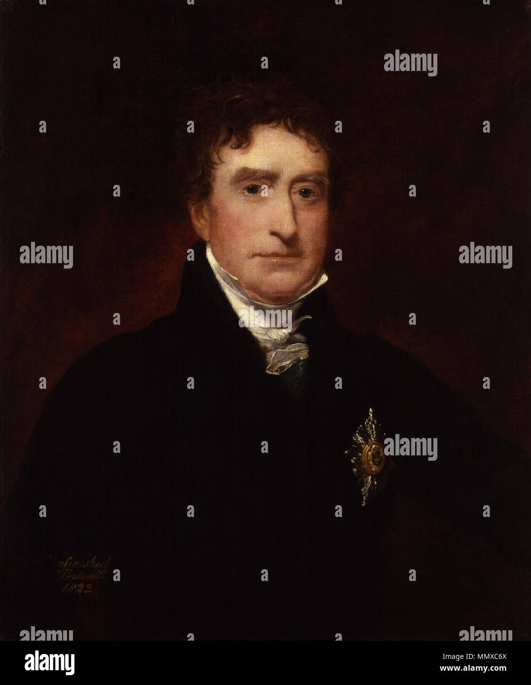 Portrait von Thomas Erskine, 1st Baron Erskine. 1823. Thomas Erskine, 1st Baron Erskine von Sir William Charles Ross Stockfoto
