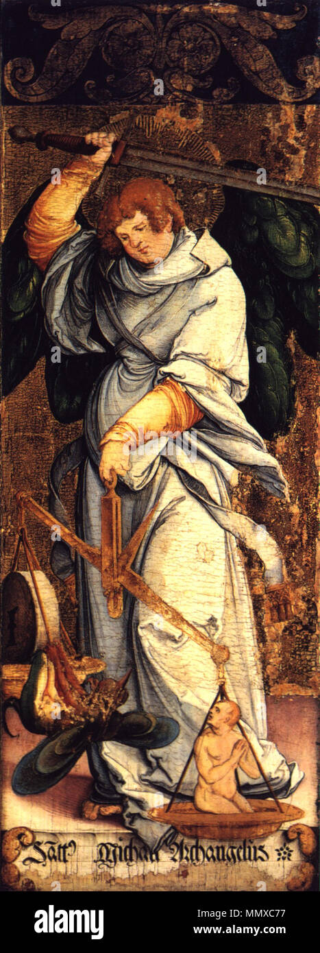 Erzengel Michael Meister vonMeßkirch Stockfoto