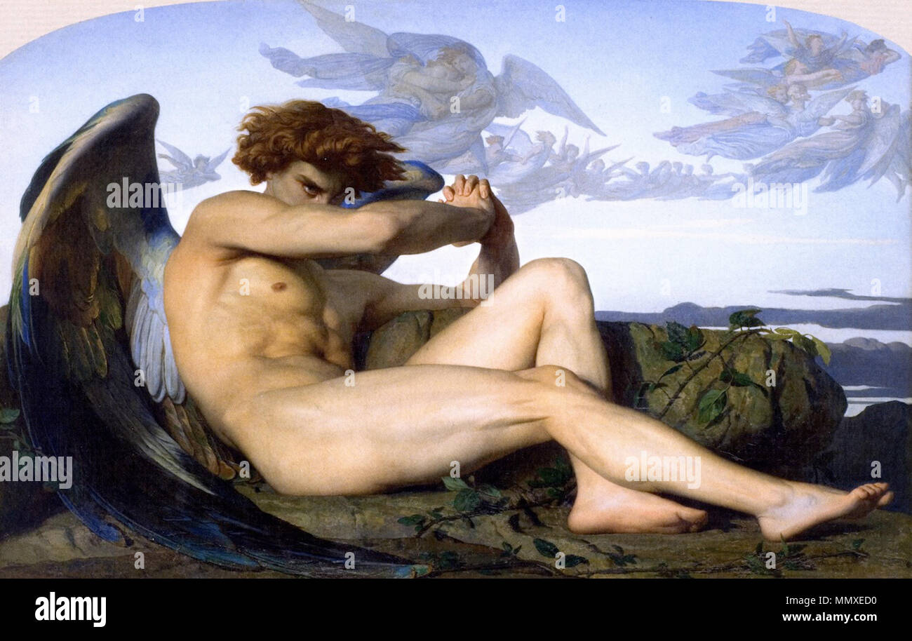 Der gefallene Engel. 1847. Gefallener Engel (Alexandre Cabanel) Stockfoto
