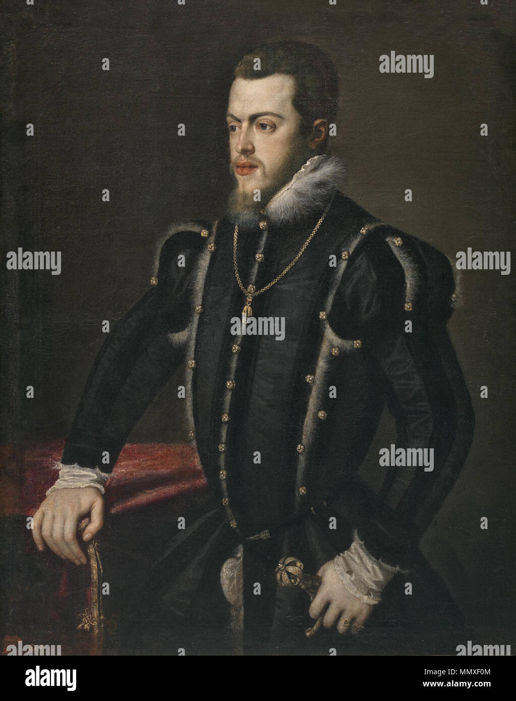 Felipe II de España (Alcázar de Segovia) Stockfoto