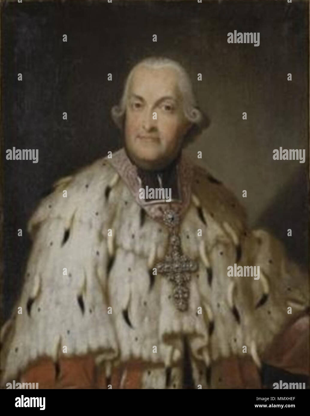 Englisch: Portrait von Kurfürst Clemens Wenzeslaus von Sachsen (1739-1812). 1785. Foelix - Clemens Wenzeslaus von Sachsen, Speyer Stockfoto