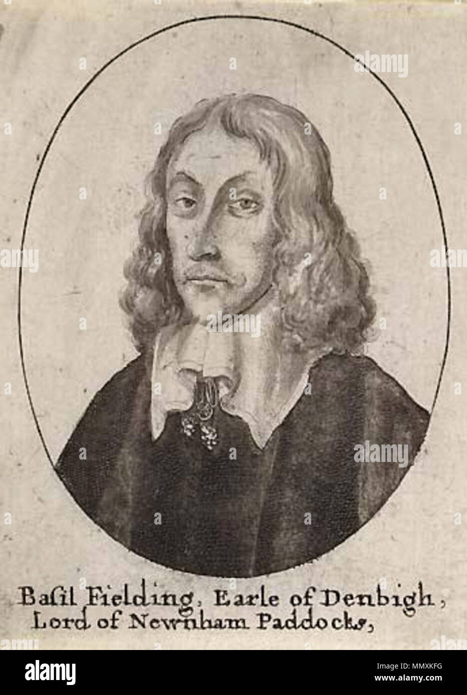 . Basilikum Feilding, 2. Earl of Denbigh (c) 1608-1675. Zeitgenössisches Porträt. Wenzel Hollar (1607 - 1677) Alternative Namen Wenzel Hollar, Václav Hollar, Wenzel Hollar, Wencelaus Hollar, Weneeslas von Pracha, Wenzel Hollar Bohemus Beschreibung tschechischer Maler, Zeichner, Kupferstecher und Radierer Datum der Geburt / Tod 13. Juli 1607 vom 25. März 1677 Ort der Geburt / Todes Prag London Arbeiten Zeitraum zwischen ca. 1620 und ca. 1670 Standort Prag, Deutschland (1627 - ....), Frankfurt, Straßburg, Köln (1633 - ....), Wien, Prag, Norden der Niederlande (1634), Amsterdam (1634), Englan Stockfoto