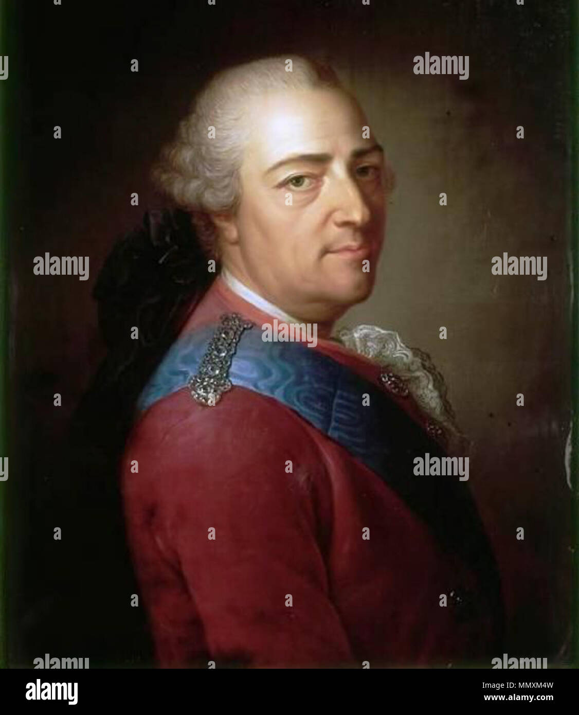 Französisch: Louis XV, Roi de France et de Navarre (1710-1774) Louis XV., der König von Frankreich und Navarra (1710-1774). 1774. Armand-Vincent de Montpetit, Louis XV, Roi de France et de Navarre (1774) Stockfoto