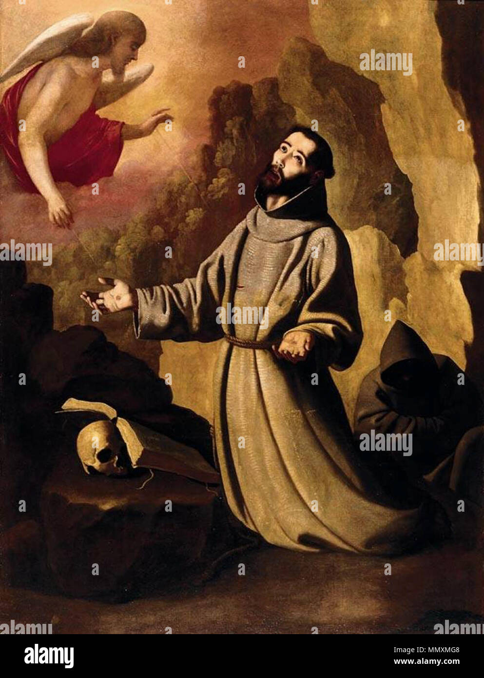 Francisco de Zurbarán - Franz von Assisi die Stigmata - WGA 26078 Stockfoto