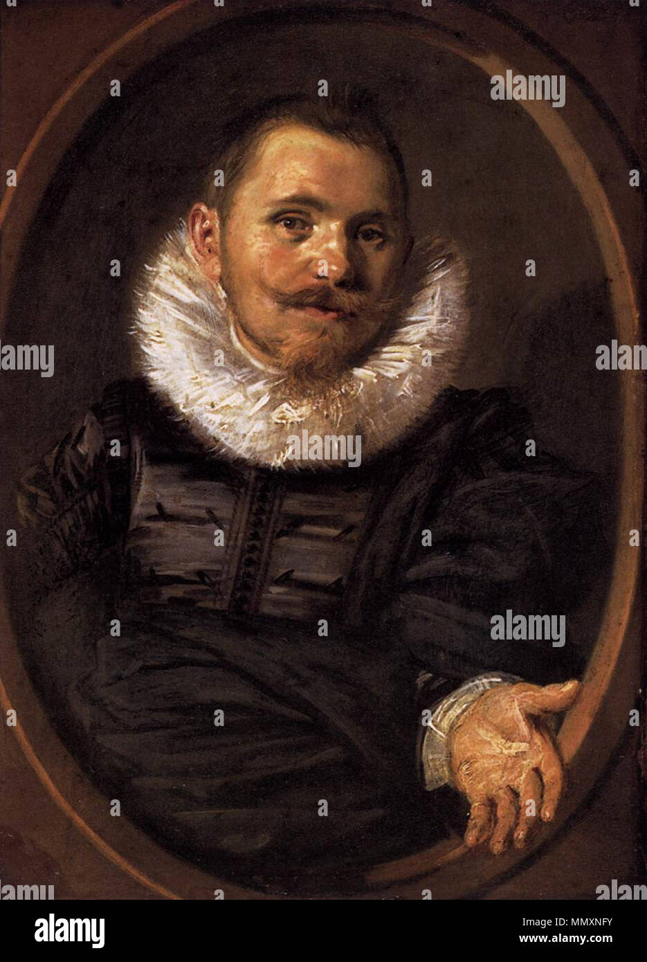 Porträt eines Menschen.[1] Alternative Titel (s): Bildnis eines Mannes.[2]. ca. 1627. Frans Hals 091 WGA Version Stockfoto
