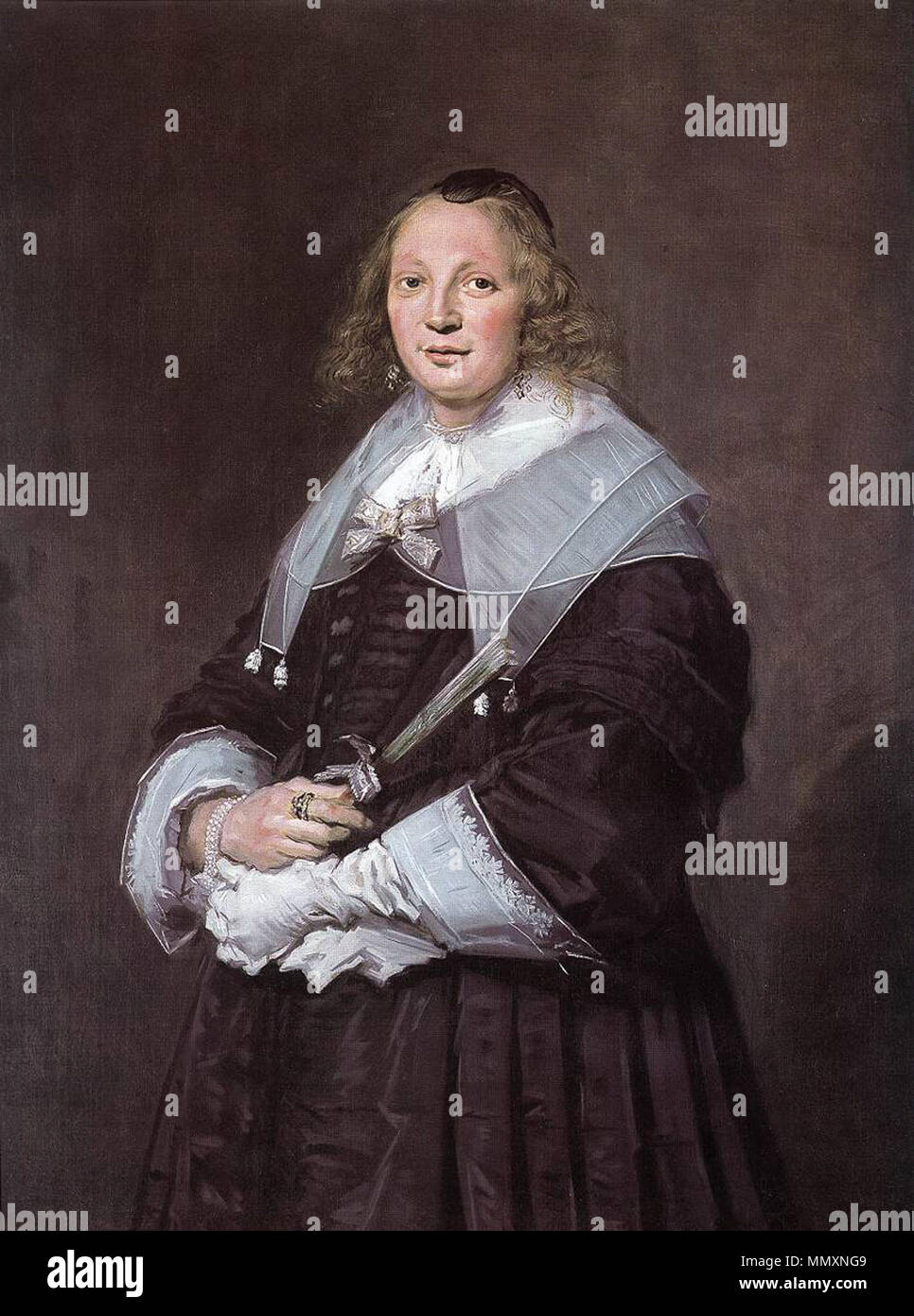 Porträt eines stehenden Frau. Alternative Titel(n): A Dutch Lady..[1] Zwischen 1643 und 1645. Frans Hals 105 WGA Version Stockfoto