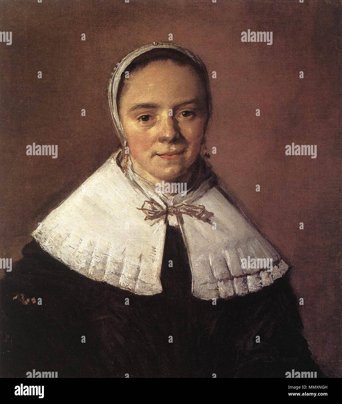 Porträt einer Frau.[1] Alternative Titel (s): Porträt einer (Jungen) Frau. [2]. Zwischen 1655 und 1660. Frans Hals 114 WGA Version Stockfoto