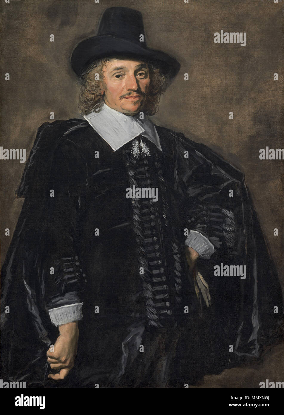 Porträt eines Menschen.[1] Alternative Titel (s): Bildnis eines Herrn.[2]. Zwischen 1650 und 1652. Frans Hals 112 WGA Version Stockfoto