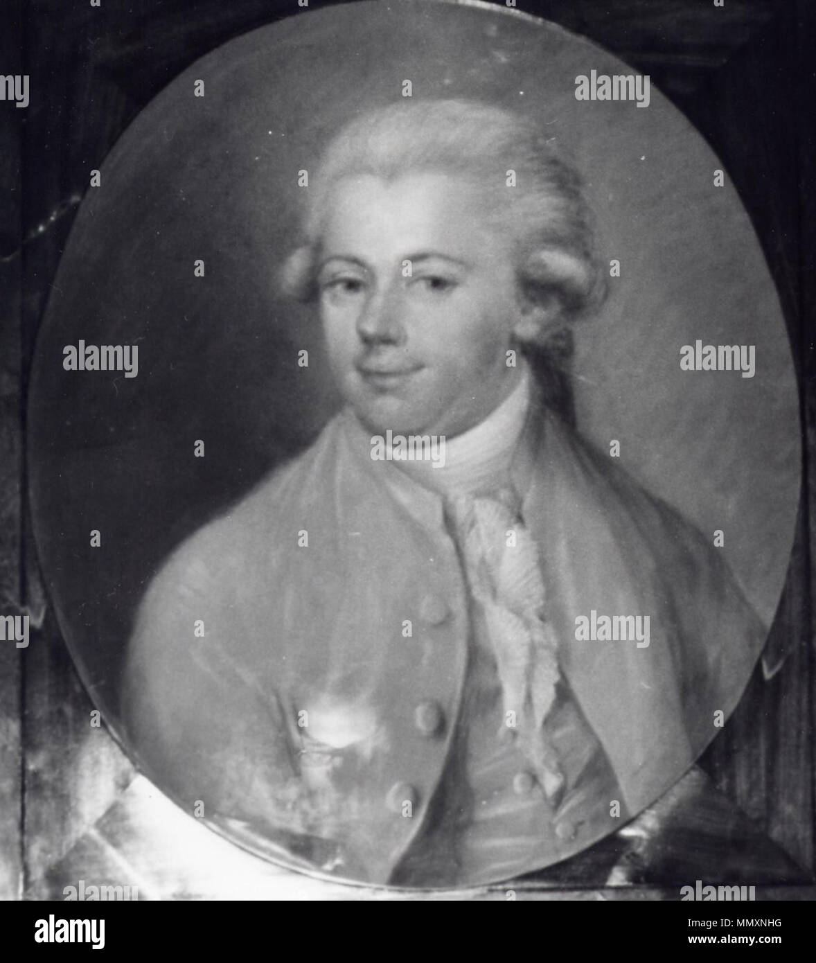 Jean-Baptiste III van Dievoet, (1747-1821) époux d'Anne-Marie Lambrechts pastell Stockfoto