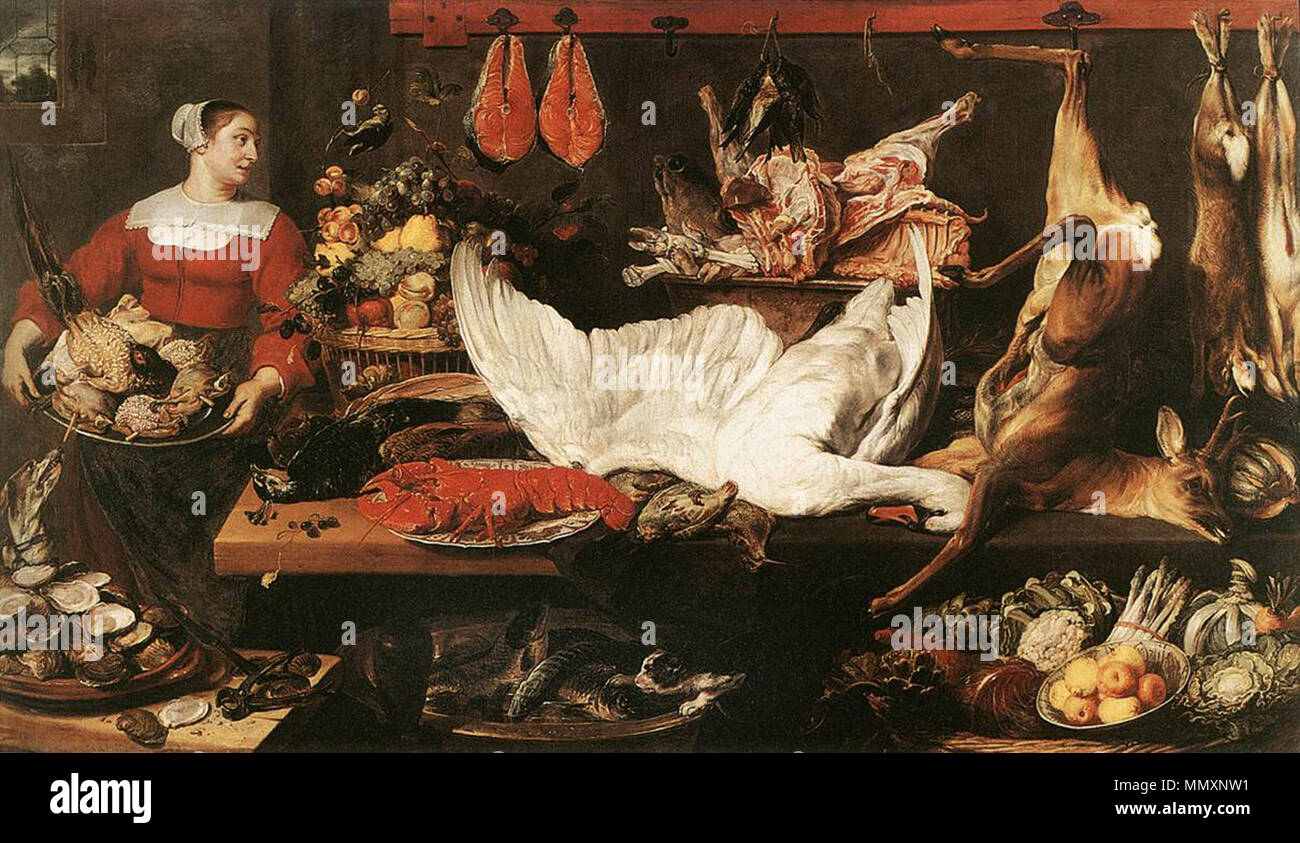 Die Pantry. erste Hälfte des 17. Jahrhunderts. Frans Snyders - Pantry - WGA 21522 Stockfoto