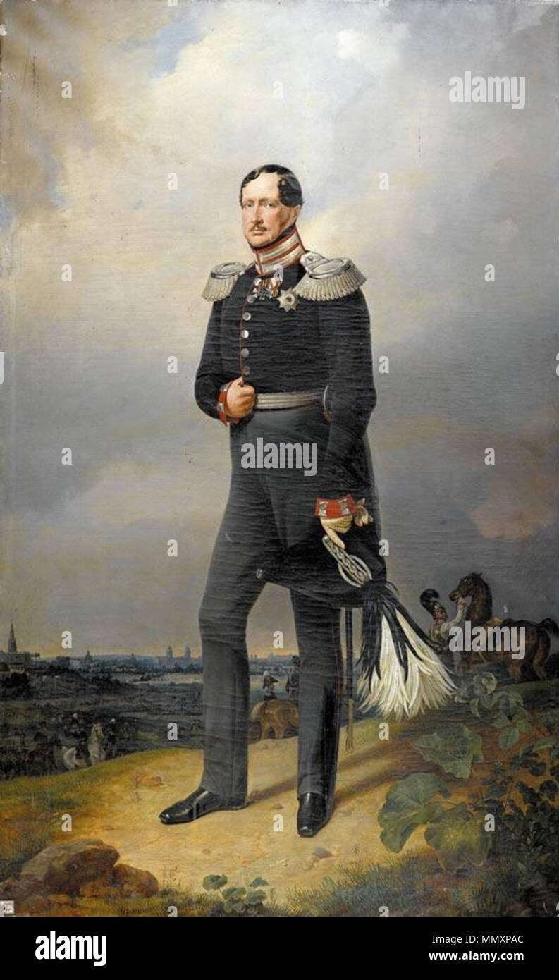 Franz Krüger - Portät des Königs Friedrich Wilhelm III. von Preußen Stockfoto