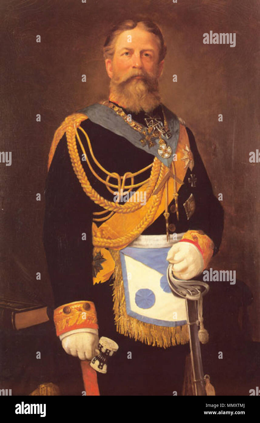 . Englisch: Friedrich III., Deutscher Kaiser, König von Preußen English: Kaiser Friedrich III (1831-1888). 19. Friedrich III. Stockfoto