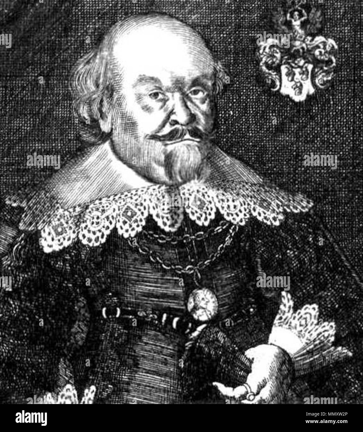. Doct. Petrus Fritze Spandovien, 1584-1648. 16./17. Jahrhundert. Unbekannte Fritze, Peter (1584-1648) Stockfoto
