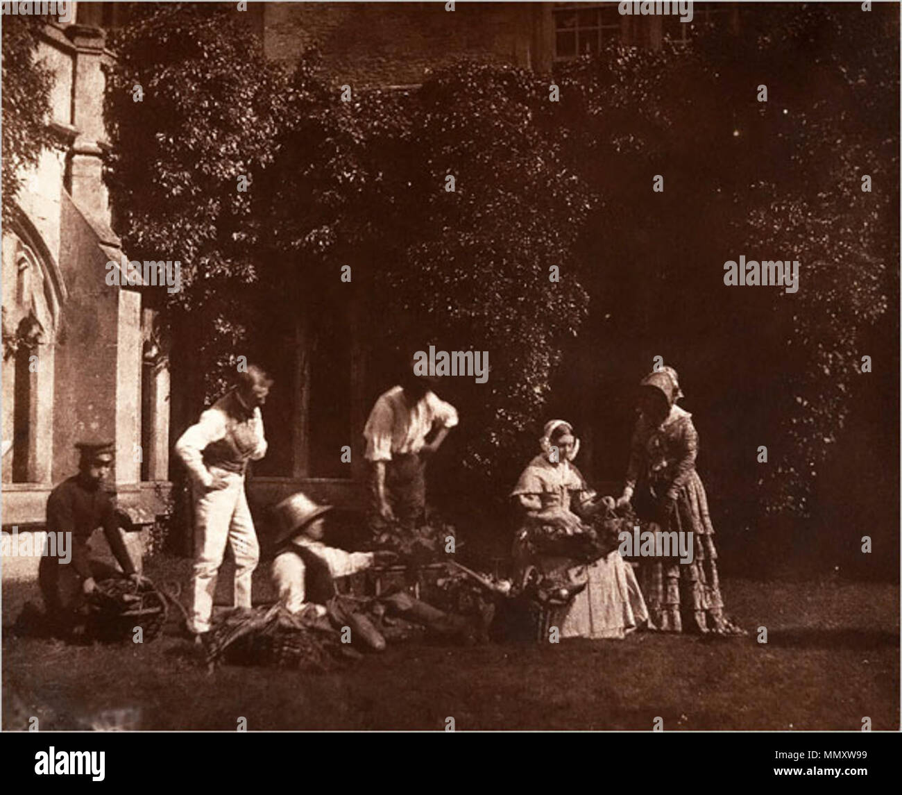 . Englisch: "Fruit-Sellers" (ca. 1845), William Henry Fox Talbot Metropolitan Museum der Kunst. ca. 1845 zugeschrieben. William Henry Fox Talbot (1800 - 1877) Alternative Namen Henry Fox Talbot, William Henry Fox Talbot; Fox Talbot Beschreibung britische Fotograf Geburtsdatum / Tod 11. Februar 1800, 17. September 1877 Ort der Geburt / Todes Melbury, Dorset, England Lacock Abbey, Wiltshire, England arbeiten Standort London Authority control: Q 299565 VIAF:?:? ISNI 54325833 0000 0001 2026 0414 ULAN zugeschrieben:?? n 500021449 LCCN: 79138724 NLA:? 35538270 WorldCat Fruit-Sellers Stockfoto