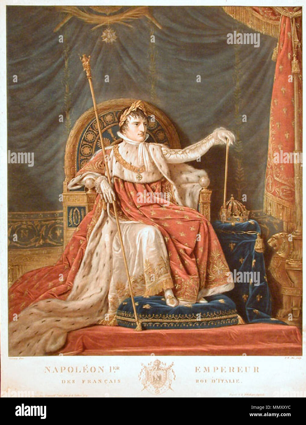 Franzosisch Napoleon 1er Empereur Des Francais Roi D Italie Garneray Napoleon Bonaparte Stockfotografie Alamy