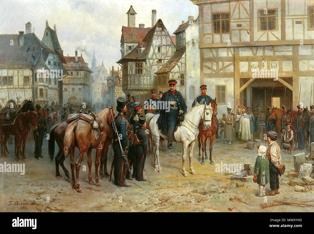 Gebhard Leberecht von Blücher in Bautzen 1813 Stockfoto