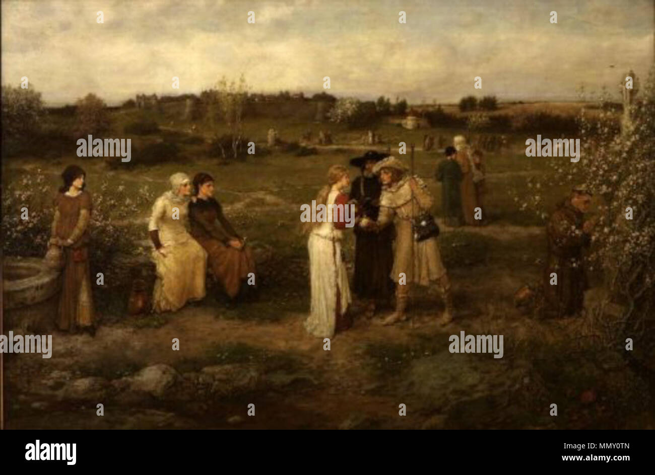 . Godspeed! Pilger, die für Canterbury. 1874. George Henry Boughton (1833-1905) Beschreibung English-American Maler, Illustrator und Autor Geburtsdatum / Tod 1834 5. Januar 1905 Ort der Geburt / Todes Norwich, Norfolk London Authority control: Q 2573180 227730597 ISNI VIAF:?:? 0000 0000 8055 2702 ULAN:?? n 500006925 LCCN: 79104209 NLA:? 35966003 WorldCat George Henry Boughton - Godspeed! Pilger, die für Canterbury Stockfoto