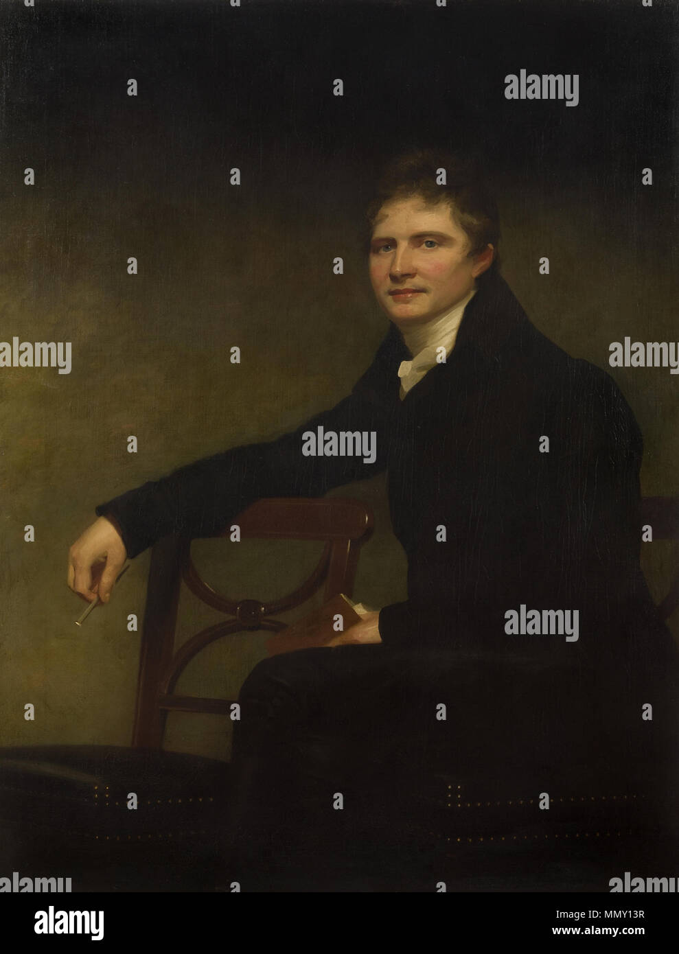 . Thomas Braun (1778-1820), Schottischer metaphysischen Philosoph und Dichter Thomas Braun. 19. George Watson (1767 - 1837) George Watson - Portrait von Thomas Braun Stockfoto