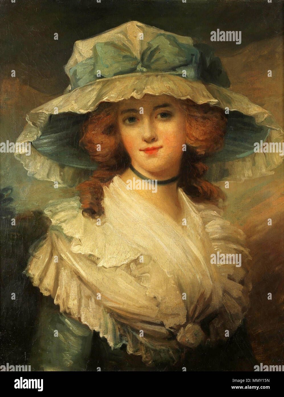 Bildnis einer Dame.. vierte Quartal des 18. Jahrhunderts. George Romney003 Stockfoto