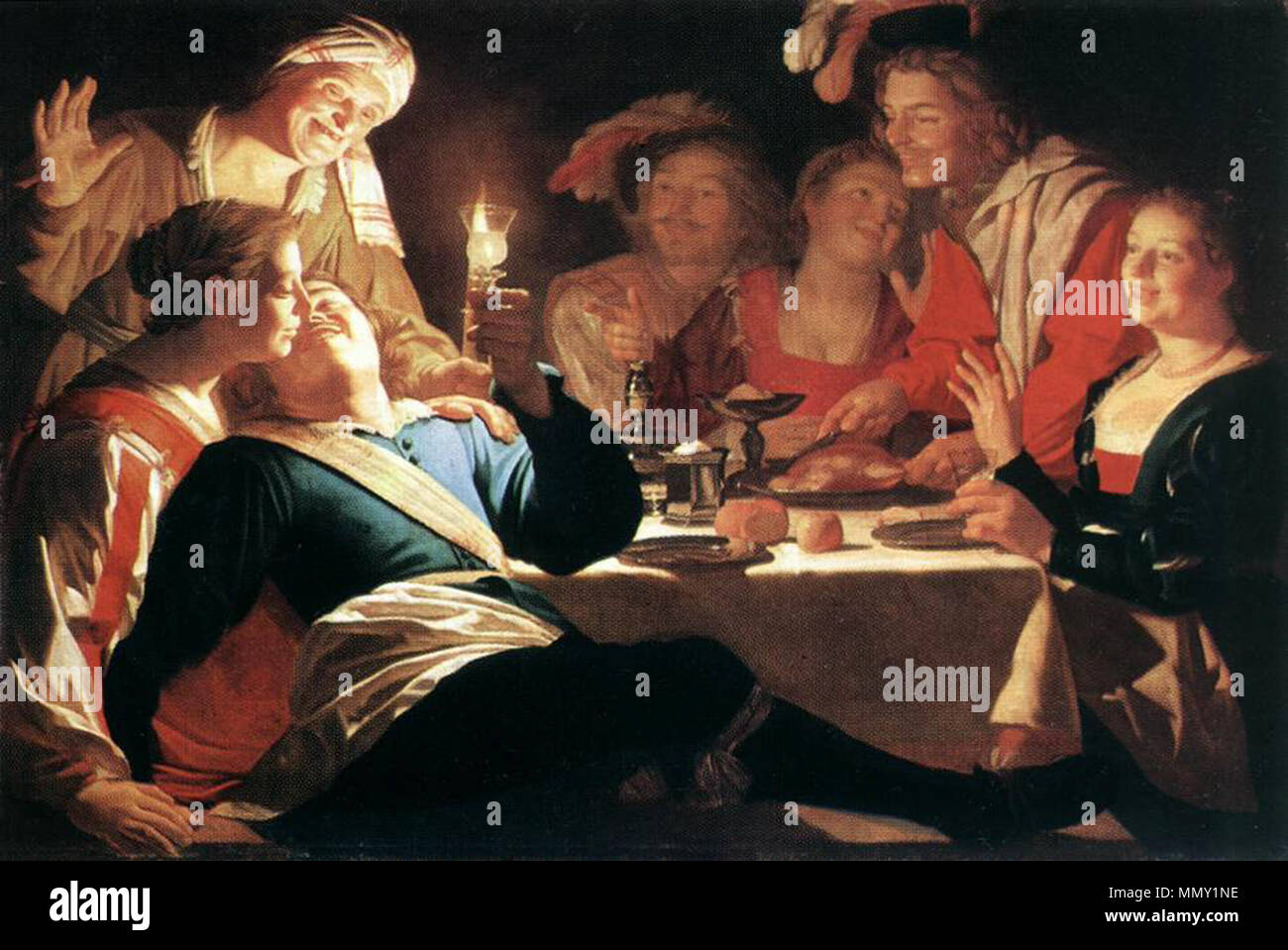 Der verlorene Sohn. 1622. Gerard van Honthorst - Der verlorene Sohn - WGA 11660 Stockfoto Der verlorene Sohn. 1622. Gerard van Honthorst - Der verlorene Sohn - WGA 11660 Stockfoto