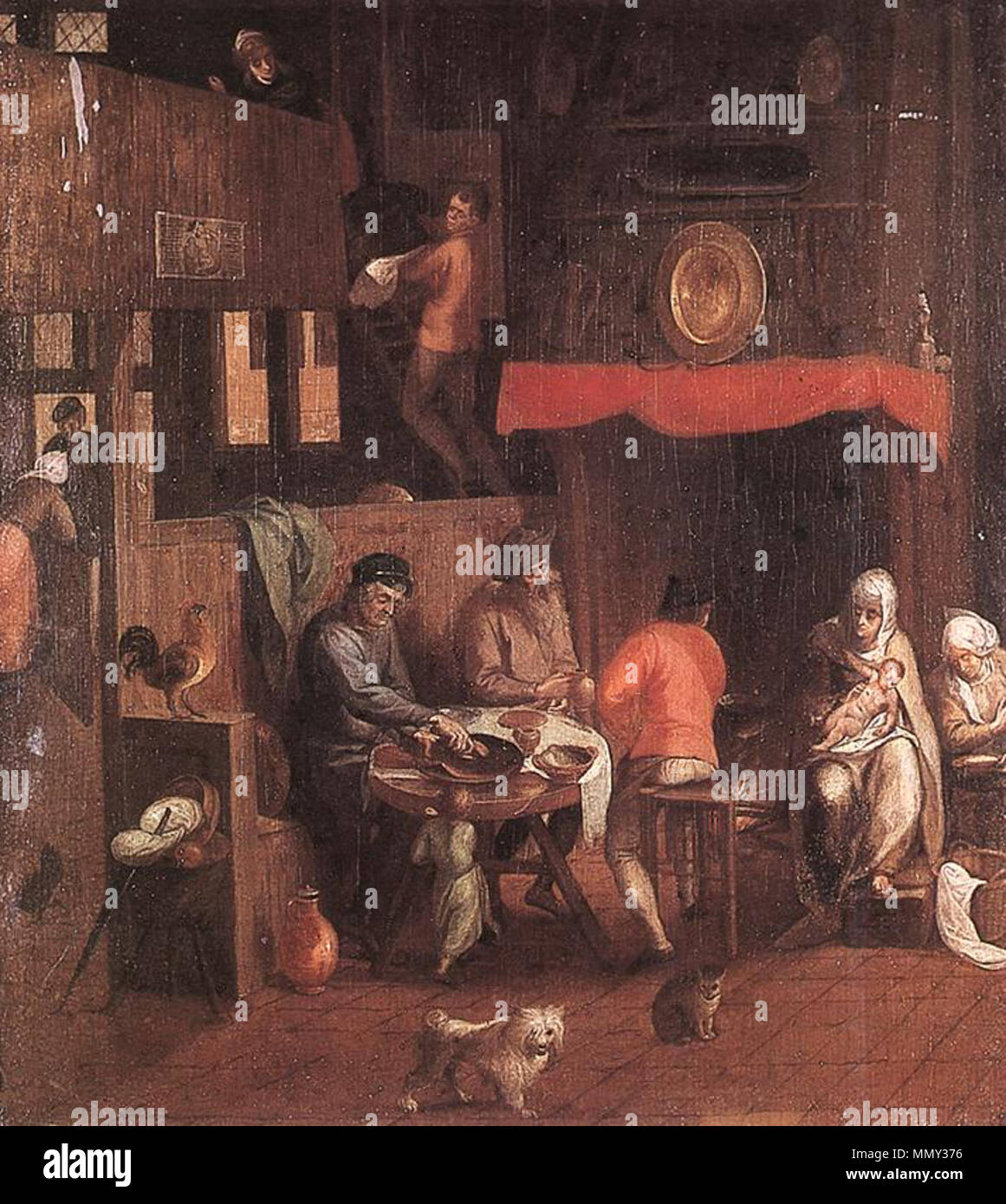 Vorlage: € en. zweiten Hälfte des 16. Jahrhunderts. Gillis Mostaert - niederländischen Haushalt-WGA 16541 Stockfoto