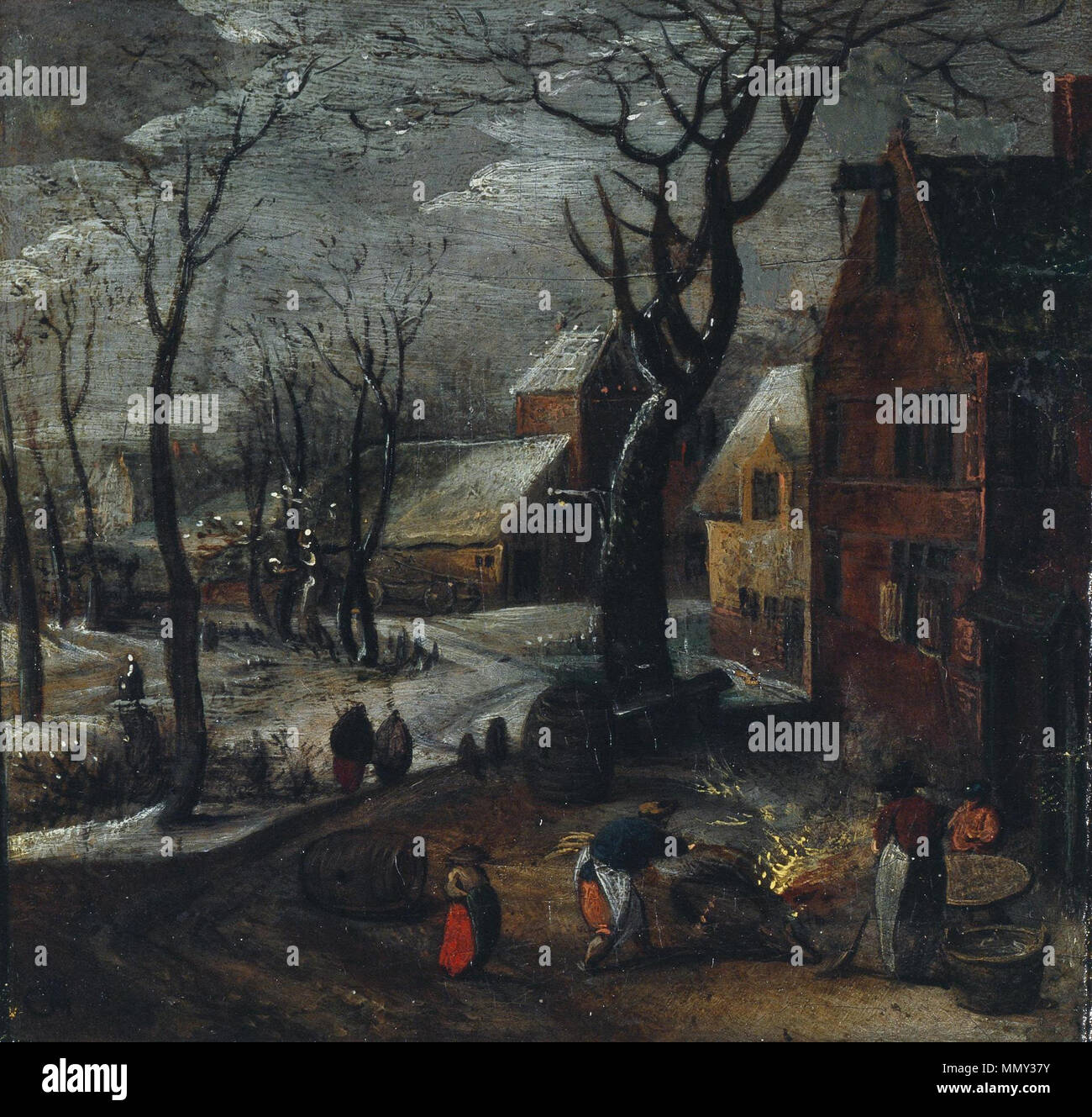 Englisch: Winter. ca. 1580. Gillis mostaert I-Winter Stockfoto