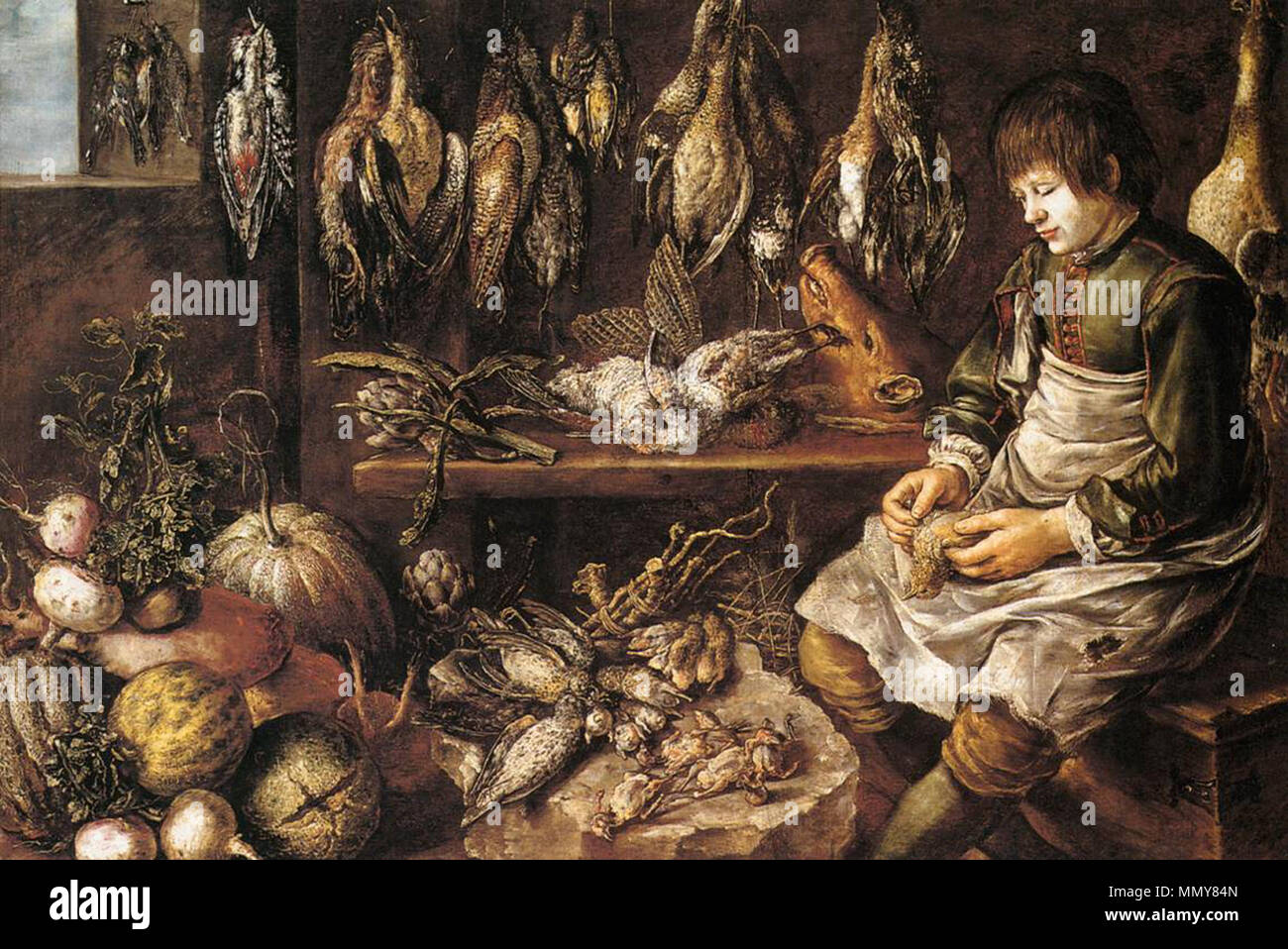 Englisch: Still-Life mit Game-Birds. erste Hälfte des 17. Jahrhunderts. Gottfried Libalt - Still-Life mit Game-Birds-WGA 12964 Stockfoto