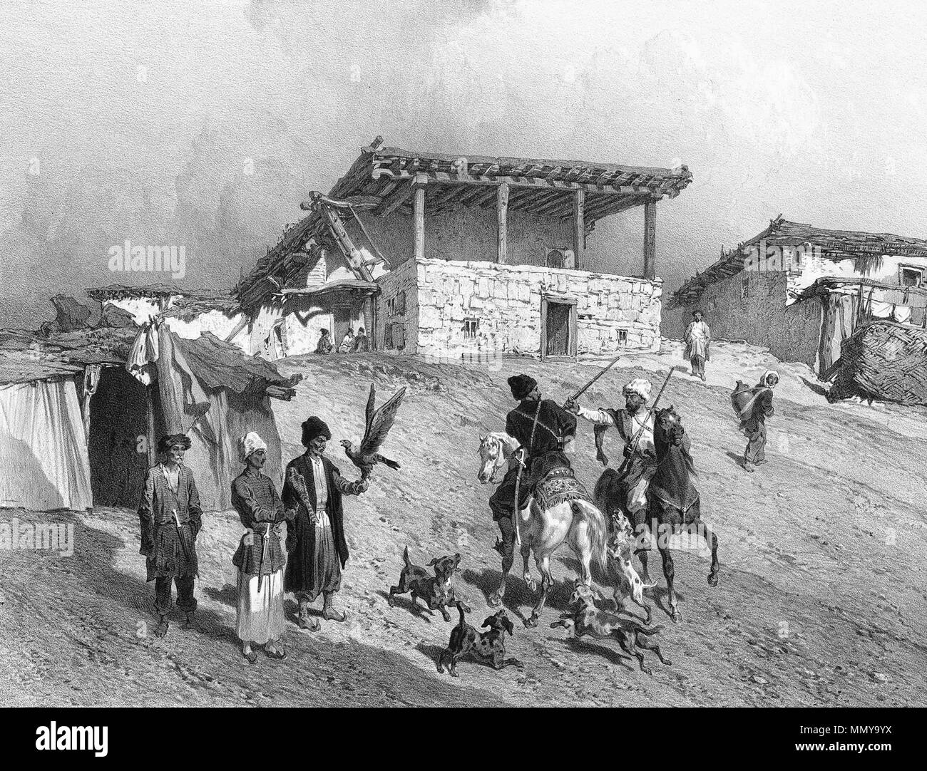 . Englisch: Grigory Gagarin. Dagestan. Mosquee de Yarag. 1847. Grigorij Gagarin (1810 - 1893) Alternative Namen Grigorij Grigorievich Gagarin Beschreibung russische Künstler, Diplomat, ikonenmaler und Maler Geburtsdatum / Tod 11. Mai 1810 vom 30. Januar 1893 Ort der Geburt / Todes Sankt Petersburg Châtellerault, Frankreich Arbeitsort Russischen Reich, Kaukasus, Tbilissi, Sankt Petersburg Authority control: Q 887801 VIAF:?: 106966284 ISNI? 0000 0001 2146 4427 ULAN:?? n 500025091 LCCN: 83006301 GND:? 117671126 WorldCat Grigorij Gagarin. Dagestan. Mosquee de Yarag (Graustufen) Stockfoto