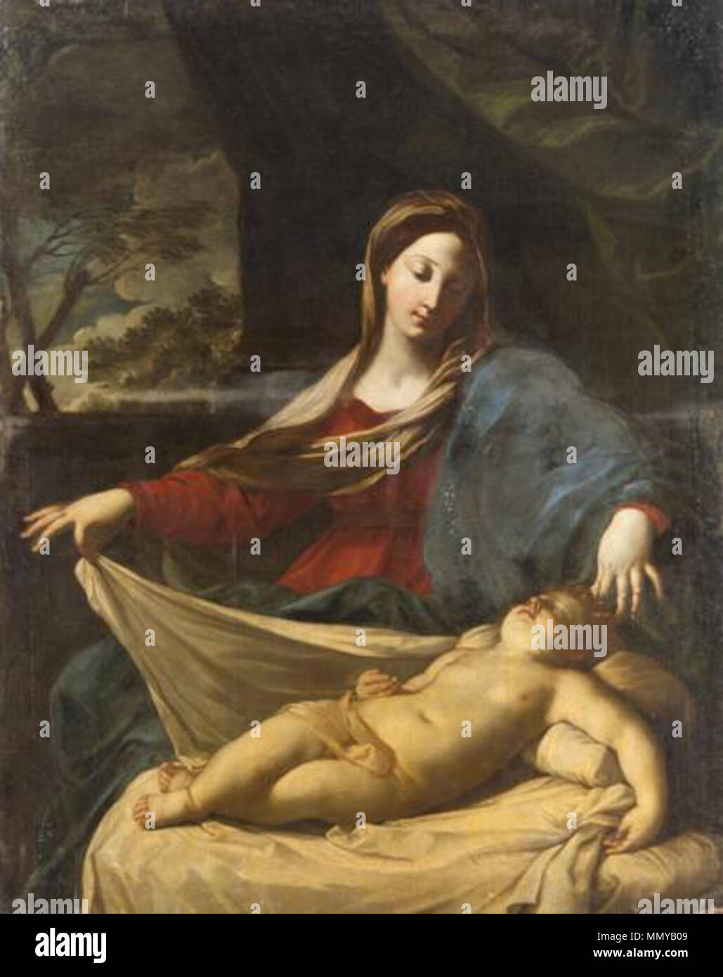 English: Maria mit Art. English: Um 1635 (?). Guido Reni068 Stockfoto