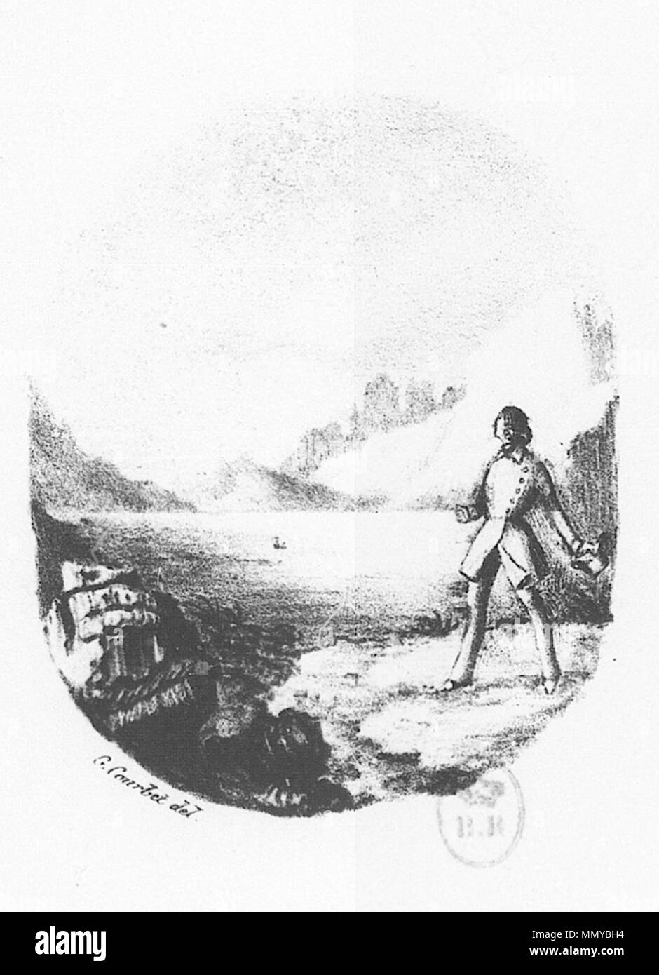 Gustave Courbet Abbildung 04 Essais poétiques Stockfoto