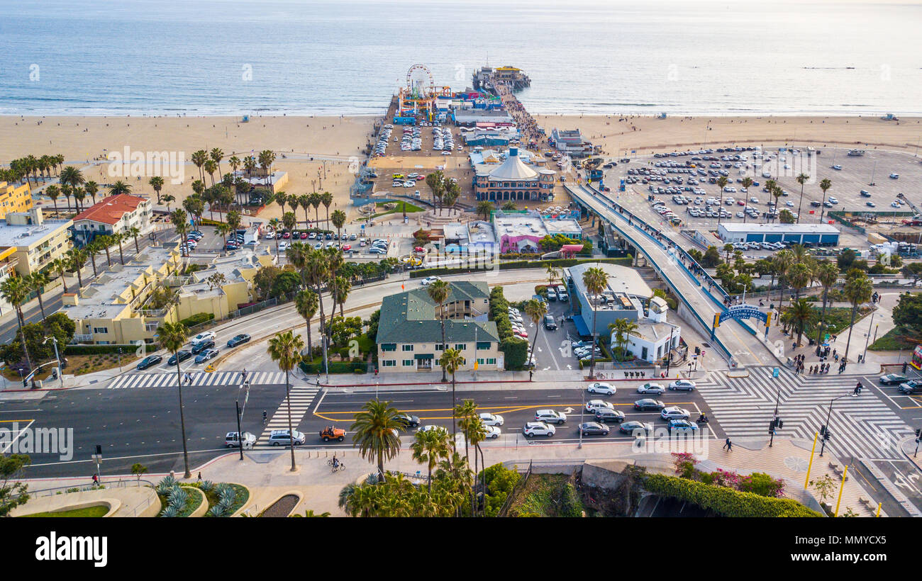 Santa Monica Pier, Santa Monica, Kalifornien, USA Stockfoto