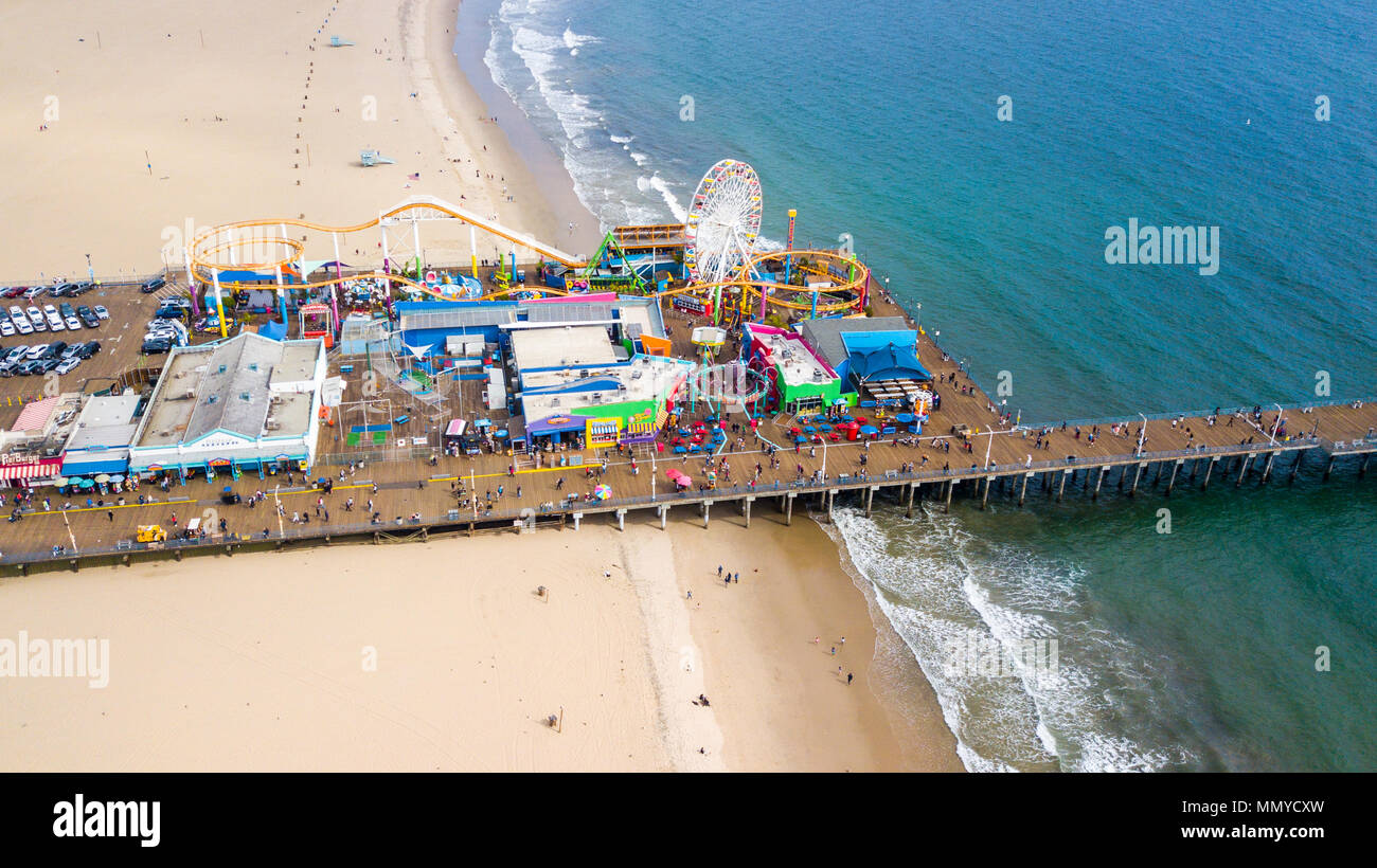 Santa Monica Pier, Santa Monica, Kalifornien, USA Stockfoto