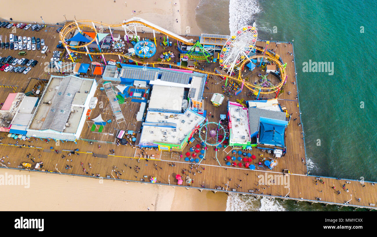 Santa Monica Pier, Santa Monica, Kalifornien, USA Stockfoto