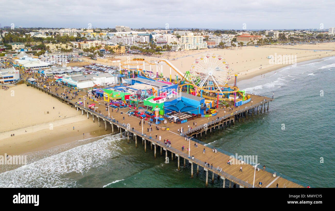 Santa Monica Pier, Santa Monica, Kalifornien, USA Stockfoto