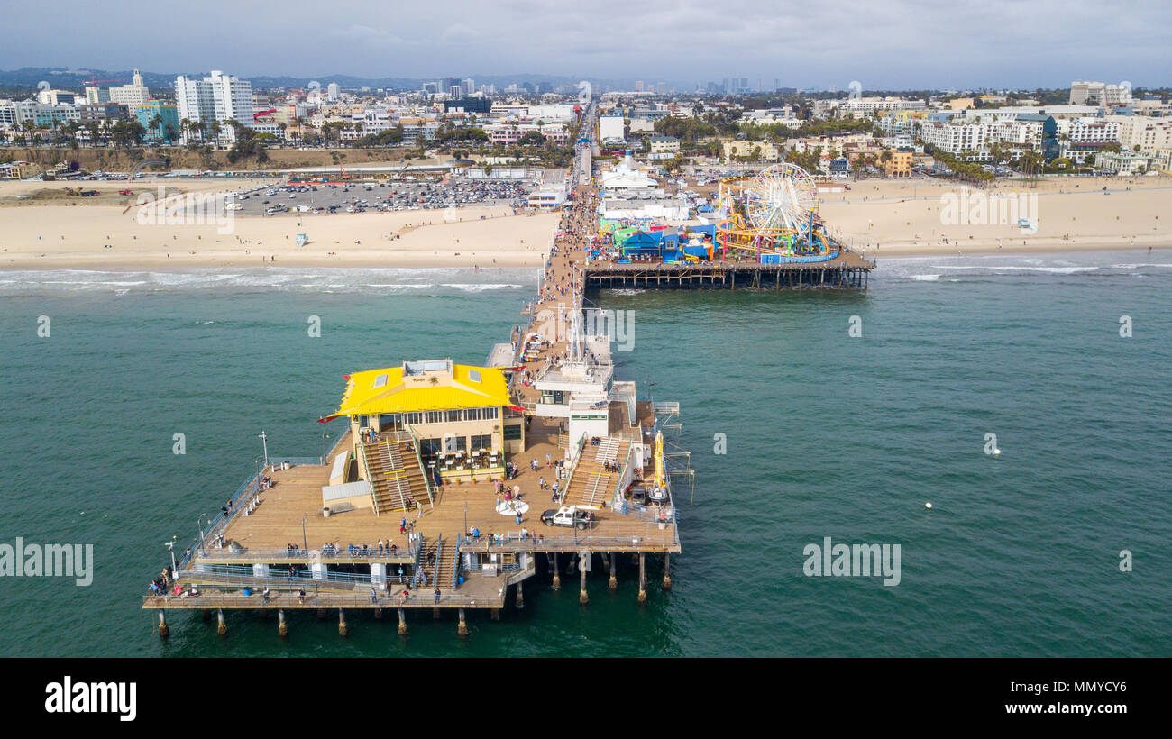 Santa Monica Pier, Santa Monica, Kalifornien, USA Stockfoto