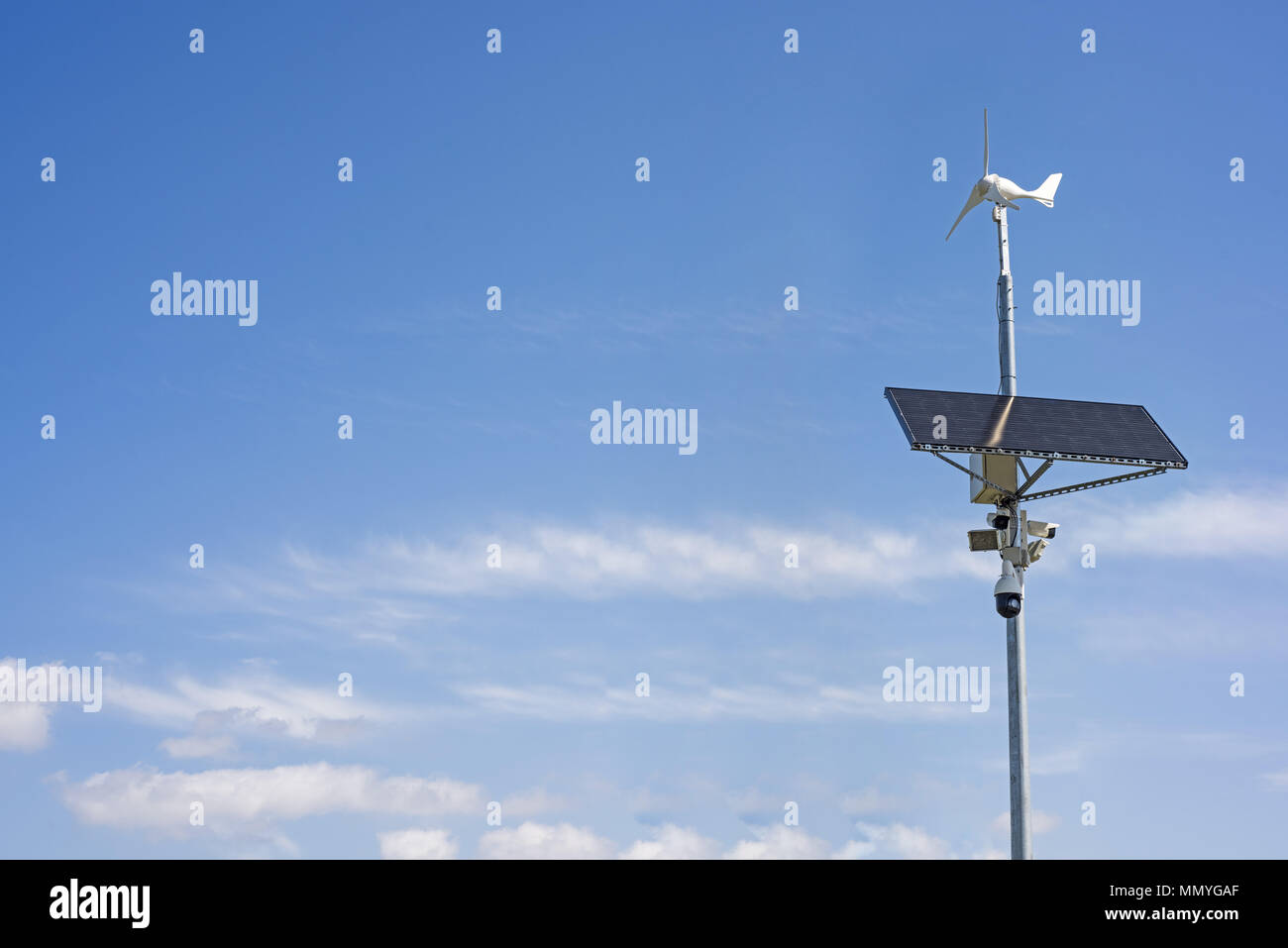 Spy video außerhalb der Kamera. Abstrakte überwachung Idee über web kamera. Stockfoto