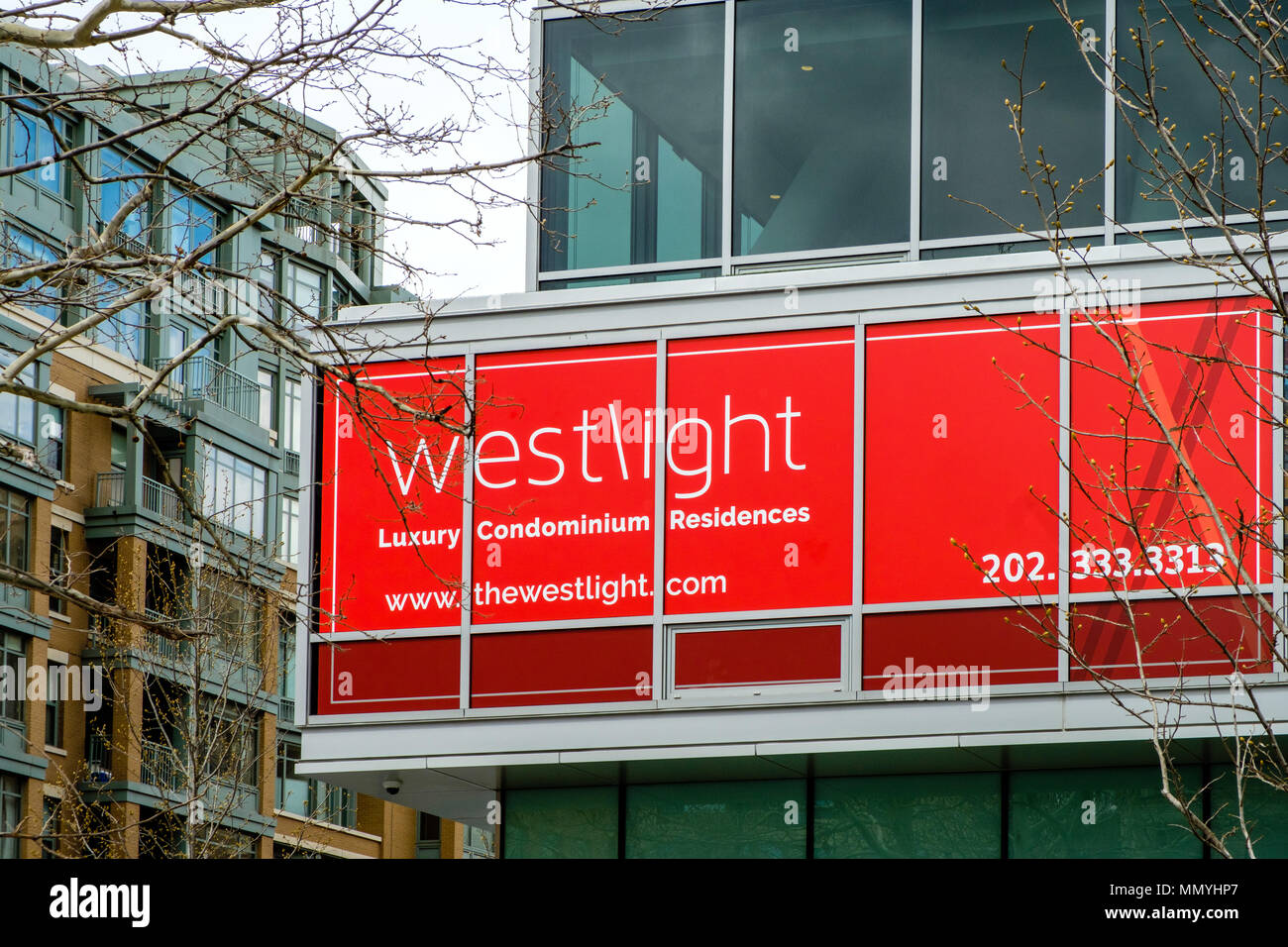 Westlight Kondominien, 1111 24 Street NW, Washington DC Stockfoto