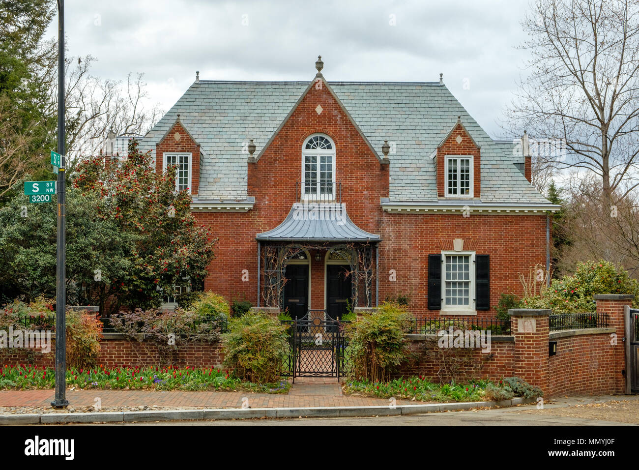 Dumbarton Oaks Research Library und Sammlung, Betriebsgebäude, 3203 N Street NW, Georgetown, Washington DC Stockfoto