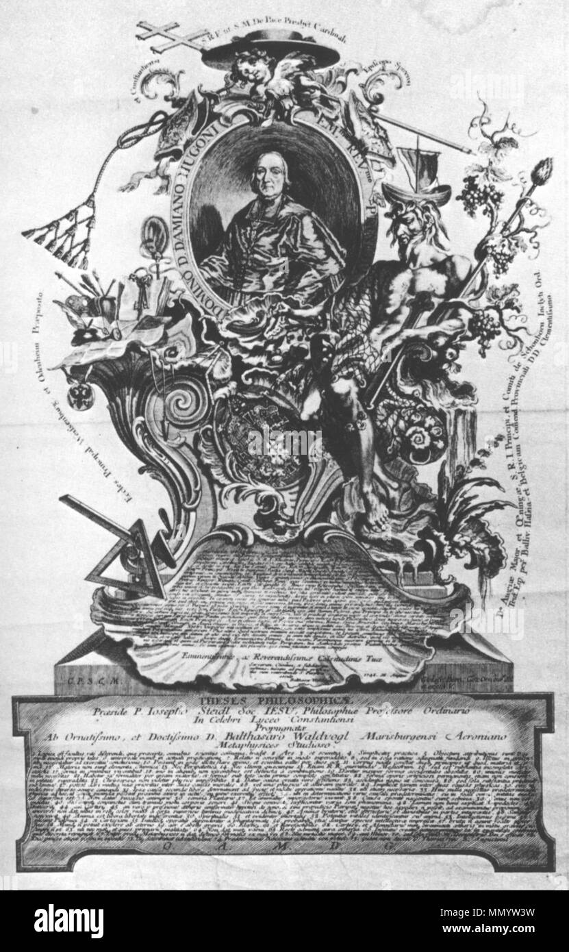 Göz Damian Hugo von Schönborn Stockfoto