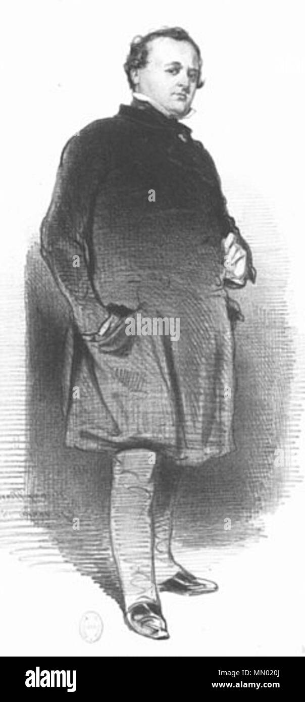 . Französische Schauspieler, Dramatiker und Illustrator Henry Monnier (1799-1877) von Paul Gavarni (1804-1866). 1853. Paul Gavarni (1804 - 1866) Alternative Namen Chevalier, Hippolyte [name] Beschreibung französische Karikaturist, Maler und Illustrator Datum der Geburt / Tod 13. Januar 1804 23. November 1866 Ort der Geburt / Todes Paris Auteuil Arbeitsort Paris Authority control: Q 1074290 100173039 ISNI VIAF:?:? 0000 0001 2145 0826 ULAN:?? n 500006992 LCCN: 81098848 NLA:? 35351750 WorldCat Henry Monnier von Gavarni Stockfoto
